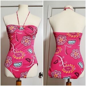 GAP Pink Floral One Piece Swimsuit  Size M